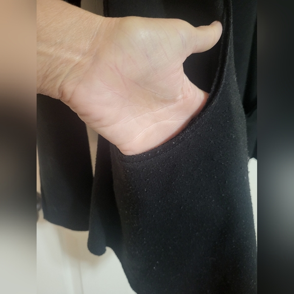 BLACK CARDIGAN WITH POCKETS - Picture 5 of 7